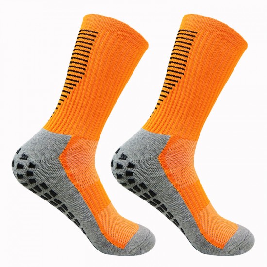 Amazon wholesale mid-calf, printed, practical, non-slip, wear-resistant, and deodorizing mid-calf football socks. Cross-border.