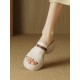 French high-end firework-style flip-flops for women, versatile low-heeled square-toed elegant sandals.