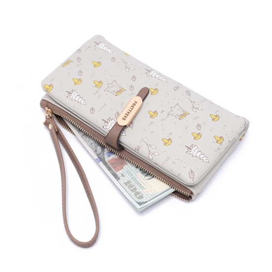 Factory-Supplied Wholesale Long Women's Wallets with Cute and Fresh Prints, Multifunctional Large Capacity Factory-Supplied Wholesale Long Women's Wallets with Cute and Fresh Prints, Multifunctional Large Capacity