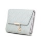 Prettyzys/Pretty's new women's wallet, a stylish, foldable, zippered, short, multifunctional coin purse with a Japanese and Korean design.