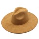 New European and American 9.5cm wide-brim suede topper, stylish and simple topper, heart-shaped wide-brim jazz hat New European and American 9.5cm wide-brim suede topper, stylish and simple topper, heart-shaped wide-brim jazz hat