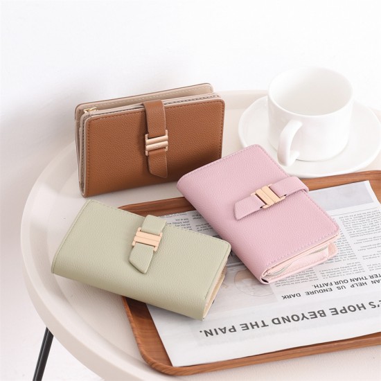 New Cross-Border Medium Wallet, Multifunctional, Stylish, Simple Zippered Closure Card Holder, Student Coin Purse New Cross-Border Medium Wallet, Multifunctional, Stylish, Simple Zippered Closure Card Holder, Student Coin Purse