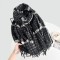 A new cross-border thickened plaid scarf for autumn and winter, soft and whitening, and a faux cashmere scarf with tassels, ready for wholesale.