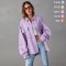 Cross-border foreign trade casual long-sleeved denim jacket, 2025 autumn new washed solid color midi jacket