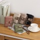 Lianbu new women's short wallet, two-fold, soft PU wallet with fashionable leaf print, buckle, zippered wallet, student wallet. Lianbu new women's short wallet, two-fold, soft PU wallet with fashionable leaf print, buckle, zippered wallet, student wallet.
