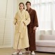 Women's nightdresses, thickened and long coral fleece pajamas for autumn and winter, women's winter flannel bathrobes, spring and autumn coral.