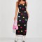 Skinny, hip-hugging, waist-hugging, slimming sleeveless dress: new fashion design, simple and elegant, slimming short dress
