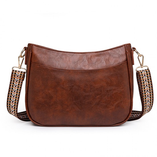 Cross-border soft leather women's commuter underarm bag, casual women's shoulder bag, large-capacity retro crossbody bag