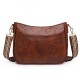 Cross-border soft leather women's commuter underarm bag, casual women's shoulder bag, large-capacity retro crossbody bag