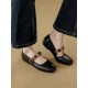 French bow square-toe wedge sandals, 2025 summer new style, fairy-style, dress-matching, single-strap high heels for outdoor wear.