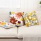 Cross-border Nordic INS Dutch velvet Christmas print, curved lace, ruffled skirt throw pillow. Living room sofa cushions