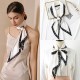 2025 spring and summer long silk scarf, luxury retro ribbon, lettered bag, polka dot neck scarf for women Small square scarf 2025 spring and summer long silk scarf, luxury retro ribbon, lettered bag, polka dot neck scarf for women Small square scarf