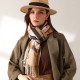 Plaid scarves for women, 2025 Fall/Winter imitation cashmere scarves, mid-length warm scarves, and shawls, sweet Japanese and Korean scarves wholesale Plaid scarves for women, 2025 Fall/Winter imitation cashmere scarves, mid-length warm scarves, and shawls, sweet Japanese and Korean scarves wholesale