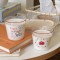 Homemade vintage Instagram high-stem glass, retro French romantic dessert cup, niche minimalist milk cup, heat-resistant.