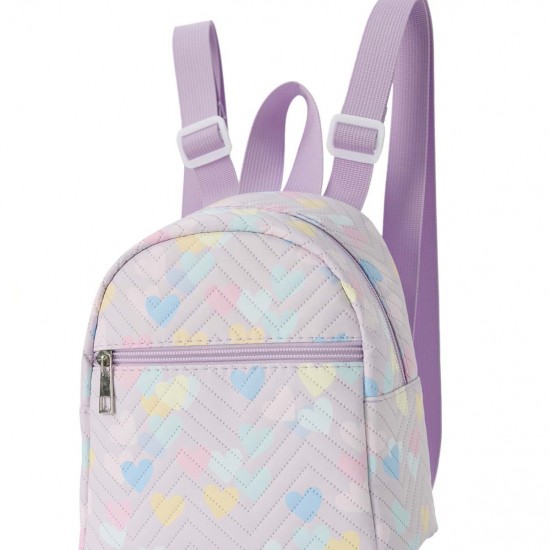 Best-selling cross-border mini women's backpack, 2024 new multi-color printed wave embroidered ribbon backpack Best-selling cross-border mini women's backpack, 2024 new multi-color printed wave embroidered ribbon backpack