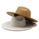 New European and American 9.5cm wide-brim suede topper, stylish and simple topper, heart-shaped wide-brim jazz hat New European and American 9.5cm wide-brim suede topper, stylish and simple topper, heart-shaped wide-brim jazz hat