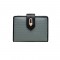 Prettyzys/Pretty's new simple zipper and buckle short women's wallet, contrasting color, large capacity wallet
