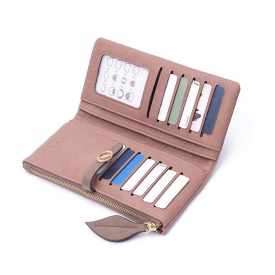 New cross-border women's long wallet, Korean style, fresh and simple, zippered and clasp, multifunctional, large capacity, clutch, coin purse. New cross-border women's long wallet, Korean style, fresh and simple, zippered and clasp, multifunctional, large capacity, clutch, coin purse.