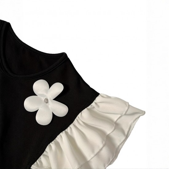 2025 Summer New Bow Dress Women's Elegant Square Neck Waist-Fitting Sexy Sleeveless Mini Skirt
