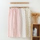 Floral patterned camisole nightgown for women, pure cotton gauze, sweet and cute, thin, Japanese-style summer girls' pajamas, plus-size loungewear