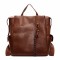 Cross-border retro women's backpack, large-capacity, casual, versatile, commuter schoolbag, street-fashion, high-end travel backpack