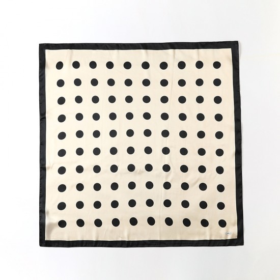 Dotted silk scarf for women, 2025 spring and summer new imitation silk scarf, Japanese and Korean sweet 90s square scarf print shawl wholesale. Dotted silk scarf for women, 2025 spring and summer new imitation silk scarf, Japanese and Korean sweet 90s square scarf print shawl wholesale.