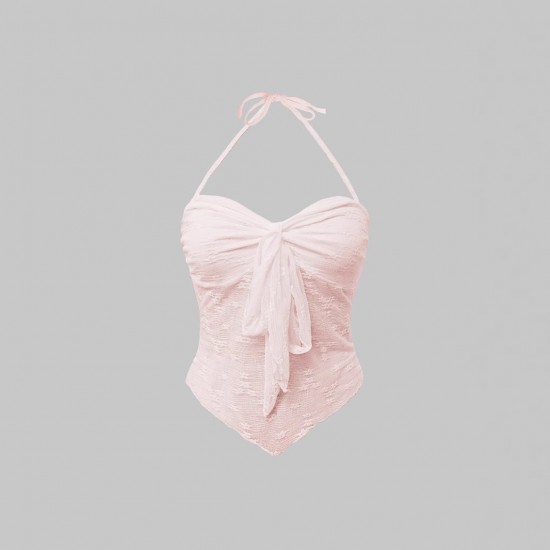2025 Spring/Summer New Simple Elastic Waist Pants with Contrast Stripes and Ruffled Ruffles, Sexy Tank Top and Shorts Set