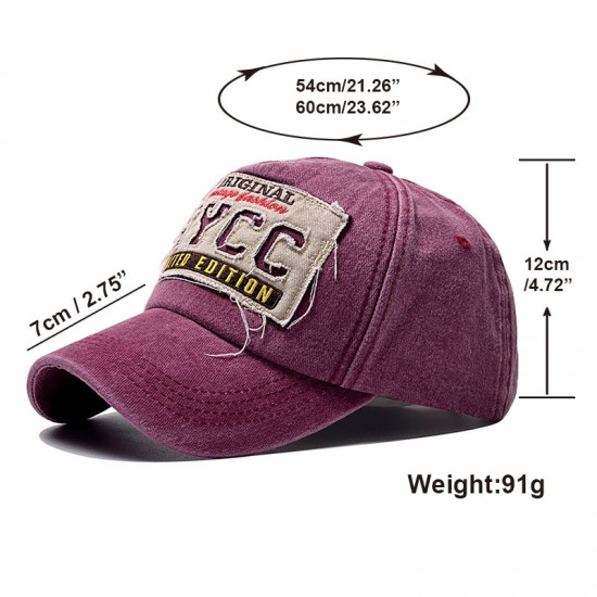 New Cross-border Washed and Distressed NYCC Baseball Cap, Outdoor Sports Baseball Cap, Four-season Sun Visor Cap New Cross-border Washed and Distressed NYCC Baseball Cap, Outdoor Sports Baseball Cap, Four-season Sun Visor Cap