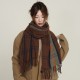 2025 New Women's High-end Faux Cashmere Versatile Neck Scarf, Autumn and Winter Warmth, Cross-border Elegant Plaid Shawl 2025 New Women's High-end Faux Cashmere Versatile Neck Scarf, Autumn and Winter Warmth, Cross-border Elegant Plaid Shawl