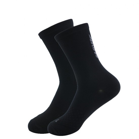 Breathable running and marathon men's and women's towel-soled high-top sports socks with quick-drying compression