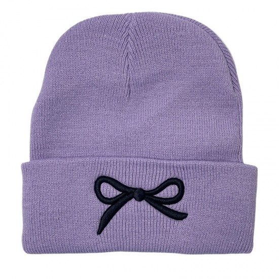 New cross-border knitted hats for women, fashionable and versatile, autumn and winter, Korean-style outdoor bow embroidered wool hats. New cross-border knitted hats for women, fashionable and versatile, autumn and winter, Korean-style outdoor bow embroidered wool hats.