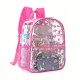 Best-selling printed transparent backpack, waterproof PVC storage bag, student backpack, large-capacity transparent backpack