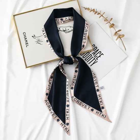 2025 spring and summer long silk scarf, luxury retro ribbon, lettered bag, polka dot neck scarf for women Small square scarf 2025 spring and summer long silk scarf, luxury retro ribbon, lettered bag, polka dot neck scarf for women Small square scarf