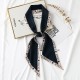 2025 spring and summer long silk scarf, luxury retro ribbon, lettered bag, polka dot neck scarf for women Small square scarf 2025 spring and summer long silk scarf, luxury retro ribbon, lettered bag, polka dot neck scarf for women Small square scarf