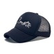 Cross-border new retro American-style embroidered lettered baseball cap, sun visor, personalized mesh trucker hat, wholesale