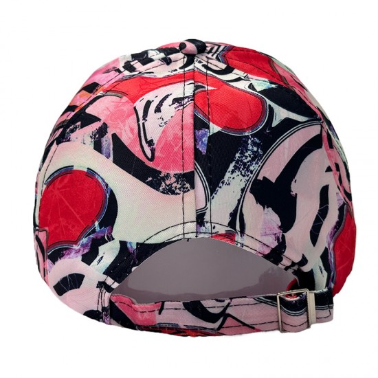 New cross-border spring and summer women's caps, stylish and fashionable full-print sun hats, retro geometric abstract baseball caps.