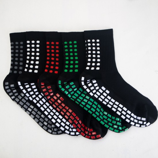 Men's football socks, square-shaped rubberized mid-calf socks, adult sports socks, sweat-wicking, non-slip and shock-absorbing rubberized rubberized socks Men's football socks, square-shaped rubberized mid-calf socks, adult sports socks, sweat-wicking, non-slip and shock-absorbing rubberized rubberized socks