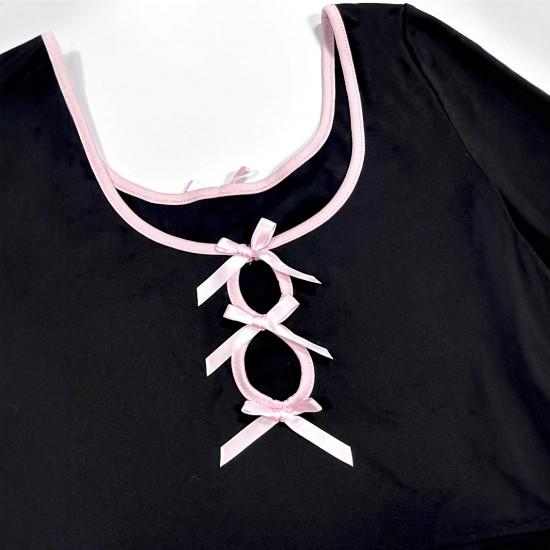 Cross-border women's summer niche design, backless bow embroidered solid color, loose and versatile camisole top.