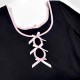 Cross-border women's summer niche design, backless bow embroidered solid color, loose and versatile camisole top.