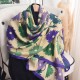 Faux cotton and linen silk scarves for women, fashionable, thin, pastoral style, floral print, high-end, elegant shawls for spring and summer Faux cotton and linen silk scarves for women, fashionable, thin, pastoral style, floral print, high-end, elegant shawls for spring and summer