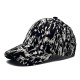 Cross-border thin, fashionable, printed baseball caps for spring and summer, women's casual sun protection, graffiti baseball caps for men, black and white. Cross-border thin, fashionable, printed baseball caps for spring and summer, women's casual sun protection, graffiti baseball caps for men, black and white.