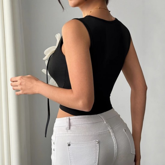 European and American cross-border printed sleeveless skirt, 2025 summer new casual, fashionable, busty, strappy dress
