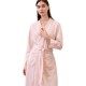 All Seasons Commuter Nightgown for Women Summer Plus Size Waffle Couple's Bathrobe Men's three-quarter sleeve absorbent quick-drying pajamas