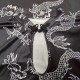 New Summer European and American Retro Button Slit Miniskirt Women's dragon-print retro high-necked waisted cheongsam New Summer European and American Retro Button Slit Miniskirt Women's dragon-print retro high-necked waisted cheongsam