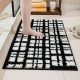 Cross-border Nordic polypropylene entry mats, wear-resistant, dust-removing, and non-slip mats for home entryways, luxury entrance carpets.