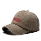 Cross-border washed embroidered lettered baseball hats, versatile casual and fashionable men's and women's baseball caps, washed and distressed sun hats Cross-border washed embroidered lettered baseball hats, versatile casual and fashionable men's and women's baseball caps, washed and distressed sun hats