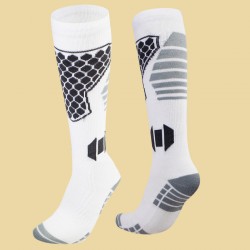 Professional ski socks, thickened wool socks, men's and women's long-top warm socks with towel soles, children's snow sports socks, basketball