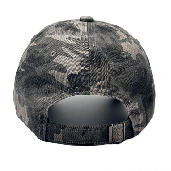 Cross-border PARTY lettered camouflage baseball caps, men's and women's streetwear caps, trendy outdoor hats, fashionable casual sun hats.
