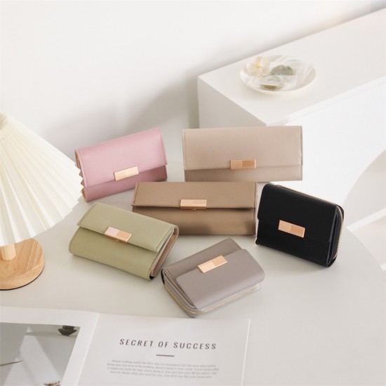 New cross-border long women's wallet, multifunctional Large-capacity, stylish, simple, solid-color clutches, in stock for wholesale. New cross-border long women's wallet, multifunctional Large-capacity, stylish, simple, solid-color clutches, in stock for wholesale.