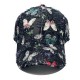 Ethnic-style hat for women, summer sun protection, perfect for travel and shopping, butterfly-printed hardtop baseball cap for women.